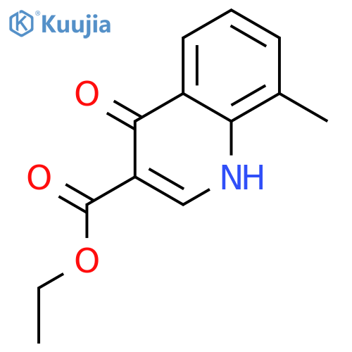 Ethyl 4-hydroxy-8-methylquinoline-3-carboxylate structure