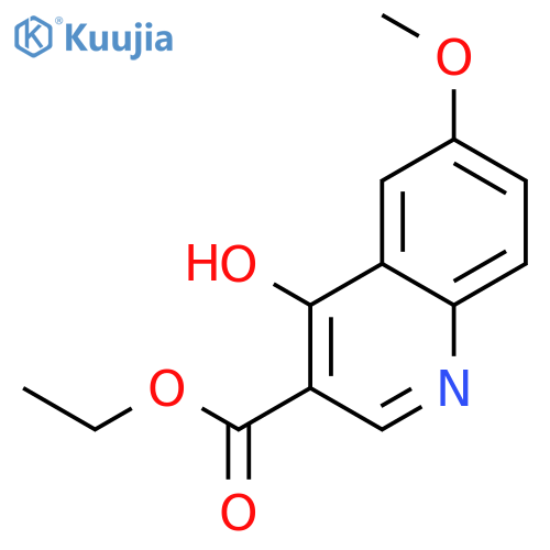 ethyl 4-hydroxy-6-methoxy-quinoline-3-carboxylate structure