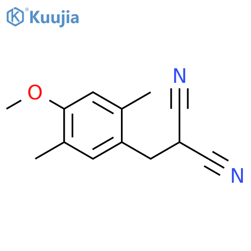 Propanedinitrile,2-[(4-methoxy-2,5-dimethylphenyl)methyl]- structure