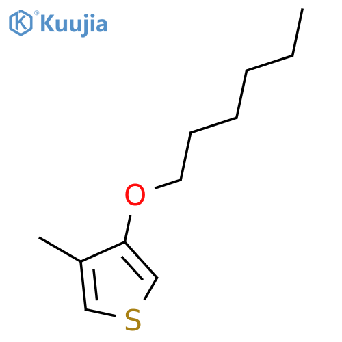 THIOPHENE, 3-(HEXYLOXY)-4-METHYL- structure
