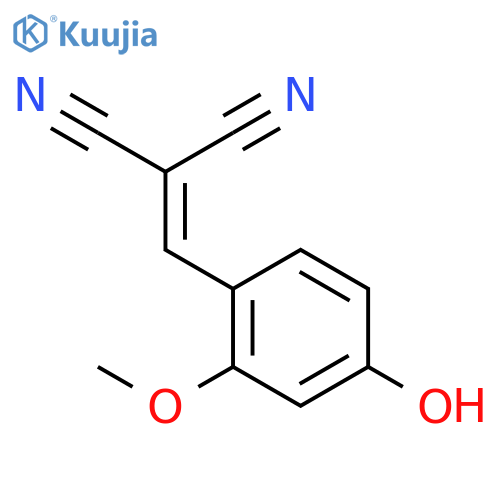Propanedinitrile,2-[(4-hydroxy-2-methoxyphenyl)methylene]- structure