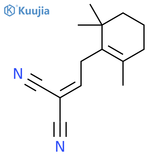 Propanedinitrile,2-[2-(2,6,6-trimethyl-1-cyclohexen-1-yl)ethylidene]- structure