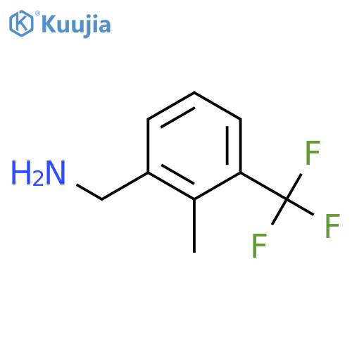 (2-Methyl-3-(trifluoromethyl)phenyl)methanamine structure