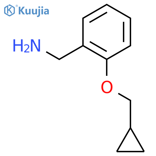 2-(cyclopropylmethoxy)phenylmethanamine structure
