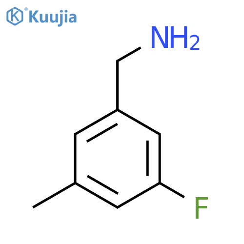 (3-Fluoro-5-methylphenyl)methanamine structure
