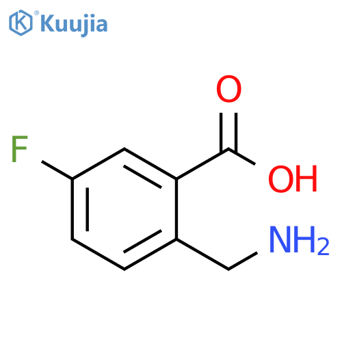 2-(Aminomethyl)-5-fluorobenzoic acid structure