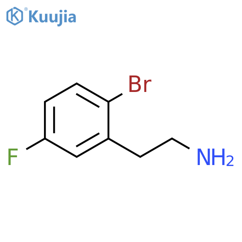 2-(2-bromo-5-fluorophenyl)ethan-1-amine structure