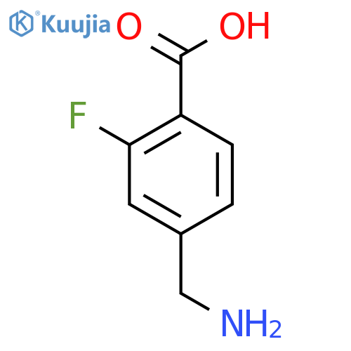 4-(Aminomethyl)-2-fluorobenzoic acid structure