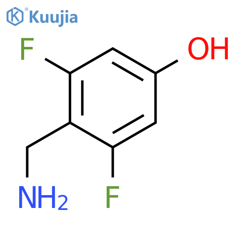 Phenol,4-(aminomethyl)-3,5-difluoro- structure