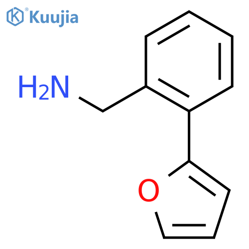 [2-(furan-2-yl)phenyl]methanamine structure