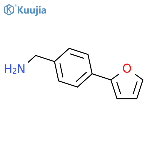 [4-(furan-2-yl)phenyl]methanamine structure
