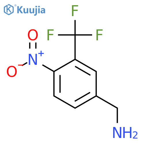 4-Nitro-3-(trifluoromethyl)benzylamine structure