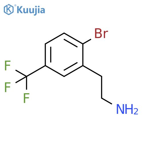 2-2-bromo-5-(trifluoromethyl)phenylethan-1-amine structure