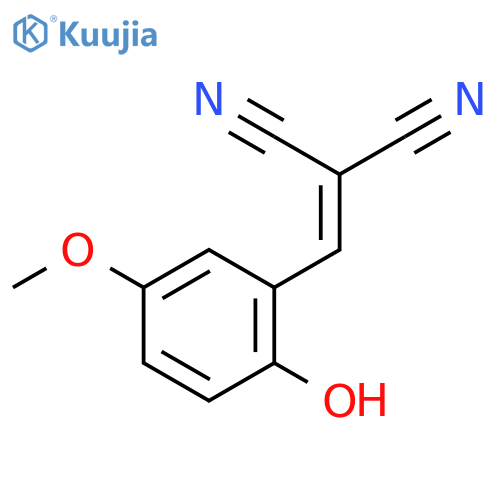 Propanedinitrile,2-[(2-hydroxy-5-methoxyphenyl)methylene]- structure