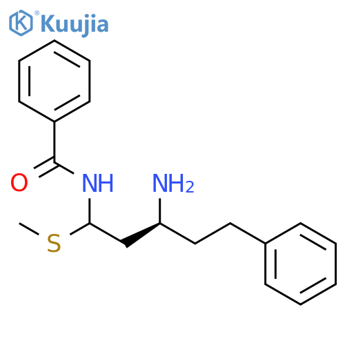 BENZAMIDE, N-[(3S)-3-AMINO-1-(METHYLTHIO)-5-PHENYLPENTYL]- structure
