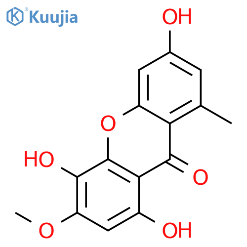 9H-Xanthen-9-one, 1,4,6-trihydroxy-3-methoxy-8-methyl- structure