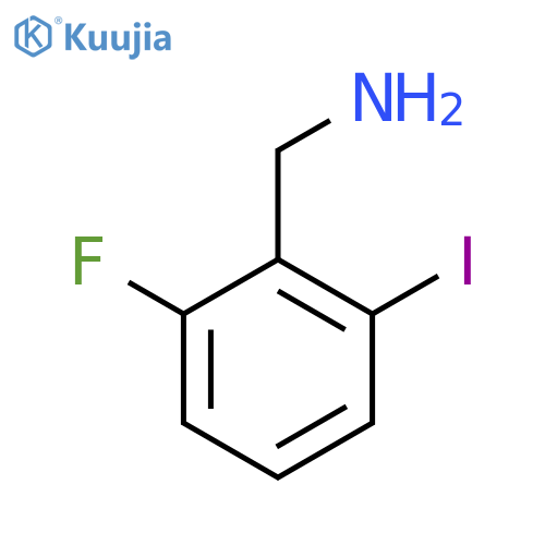 (2-fluoro-6-iodophenyl)methanamine structure