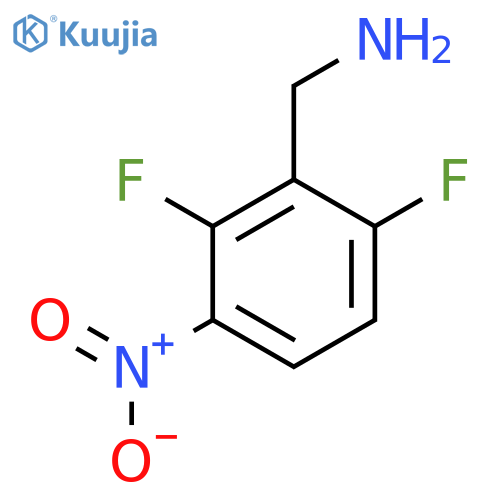 (2,6-Difluoro-3-nitrophenyl)methanamine structure