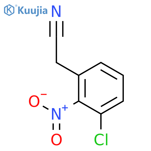 Benzeneacetonitrile, 3-chloro-2-nitro- structure