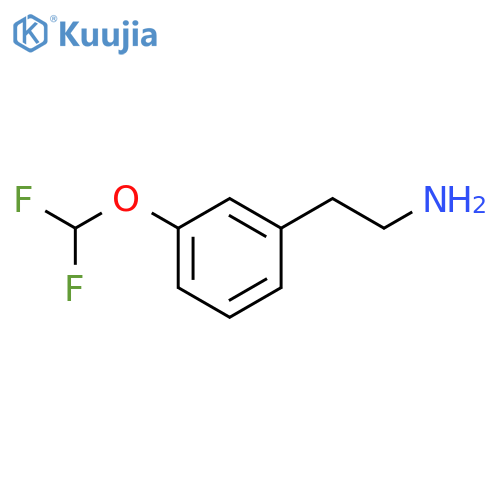 2-3-(difluoromethoxy)phenylethan-1-amine structure