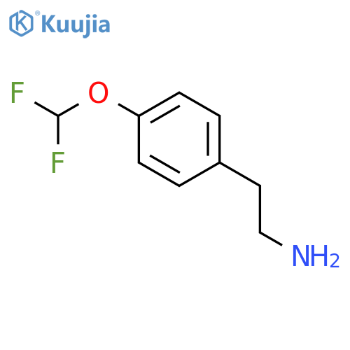 2-4-(difluoromethoxy)phenylethan-1-amine structure