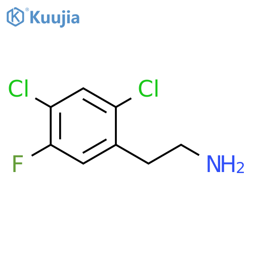 2-(2,4-dichloro-5-fluorophenyl)ethan-1-amine structure