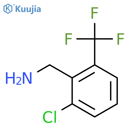 2-chloro-6-(trifluoromethyl)phenylmethanamine structure