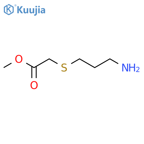 Methyl 2-[(3-aminopropyl)sulfanyl]acetate structure
