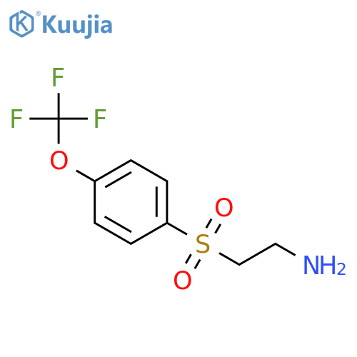 2-[4-(trifluoromethoxy)phenyl]sulfonylethanamine structure