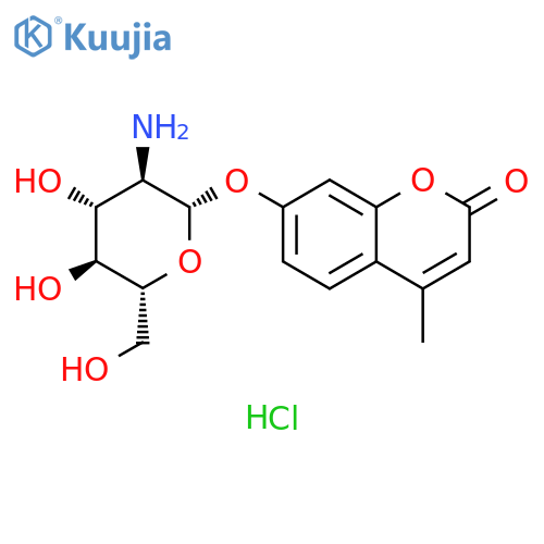 4-Methylumbelliferyl-β-D-glucosaminide Hydrochloride structure