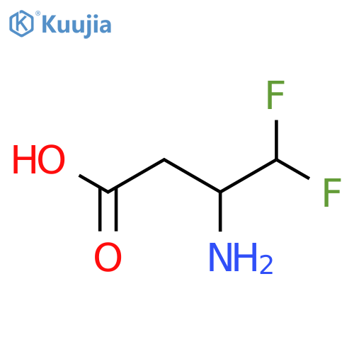 3-Amino-4,4-difluorobutanoic acid structure