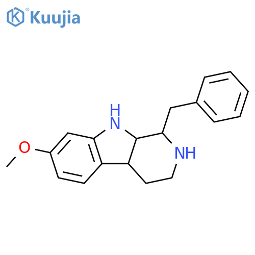 1H-Pyrido[3,4-b]indole, 2,3,4,4a,9,9a-hexahydro-7-methoxy-1-(phenylmethyl)- structure