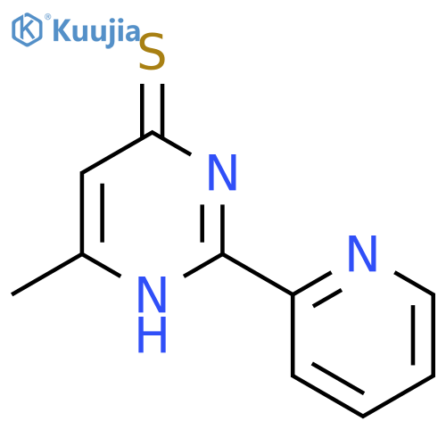 6-methyl-2-(pyridin-2-yl)pyrimidine-4-thiol structure