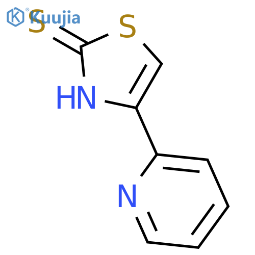 2(3H)-THIAZOLETHIONE, 4-(2-PYRIDINYL)- structure