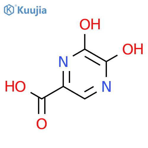 5,6-Dihydroxypyrazine-2-carboxylic acid structure
