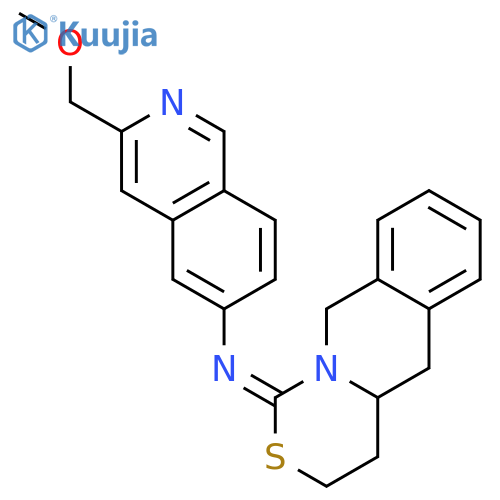 5-Isoquinolinamine,3-(methoxymethyl)-N-(4,4a,5,10-tetrahydro-1H,3H-[1,3]thiazino[3,4-b]isoquinolin-1-ylidene)- structure