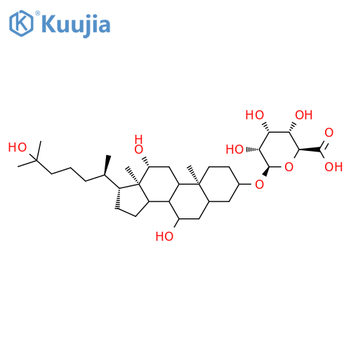 beta-D-Glucopyranosiduronic acid, (3alpha,5beta,7alpha,12alpha)-7,12,25-trihydroxycholestan-3-yl structure