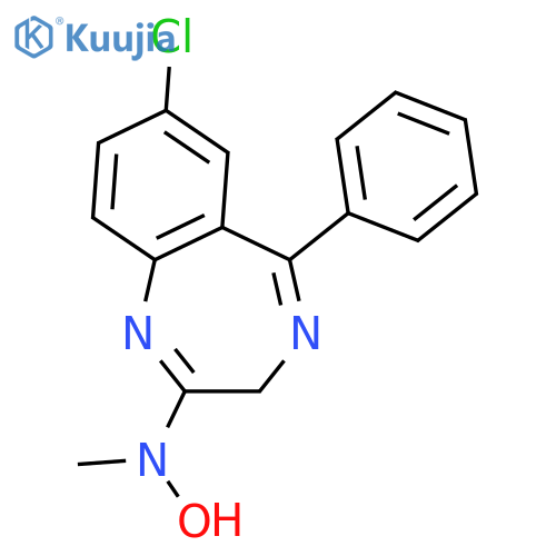 3H-1,4-Benzodiazepin-2-amine, 7-chloro-N-hydroxy-N-methyl-5-phenyl- structure