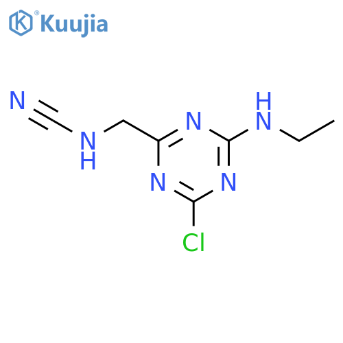 Cyanamide, [4-chloro-6-(ethylamino)-1,3,5-triazin-2-yl]methyl- structure