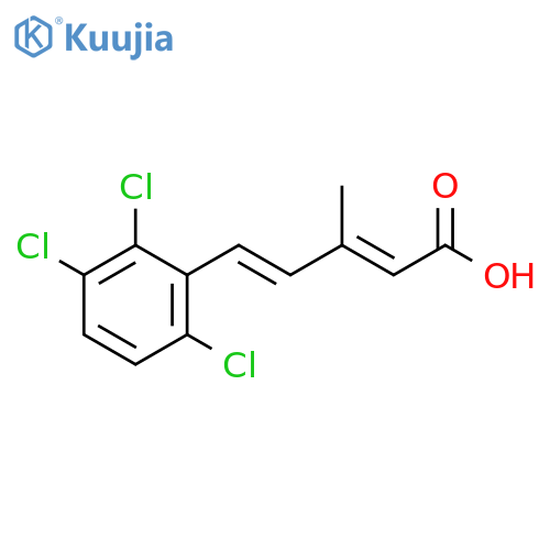 2,4-Pentadienoic acid, 3-methyl-5-(2,3,6-trichlorophenyl)-, (E,E)- structure
