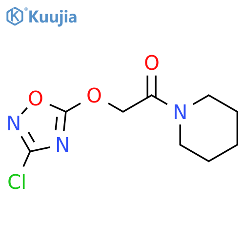Piperidine, 1-[[(3-chloro-1,2,4-oxadiazol-5-yl)oxy]acetyl]- structure