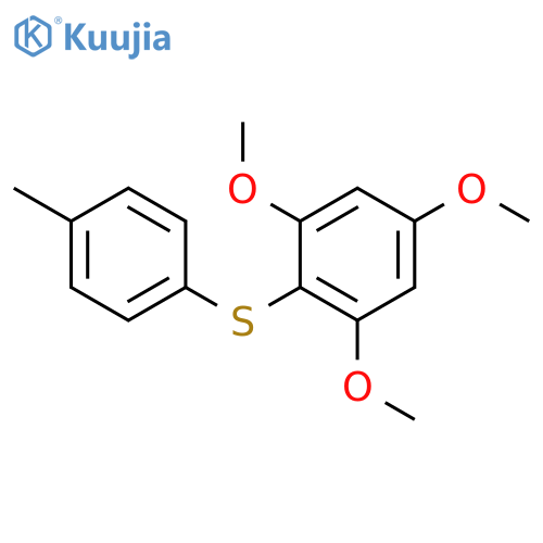 Benzene, 1,3,5-trimethoxy-2-[(4-methylphenyl)thio]- structure