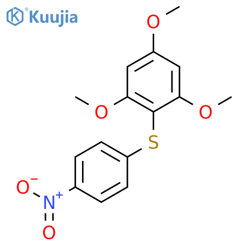 Benzene, 1,3,5-trimethoxy-2-[(4-nitrophenyl)thio]- structure