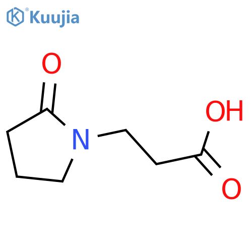 3-(2-Oxopyrrolidin-1-yl)propanoic acid structure