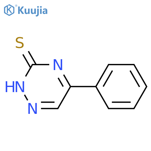 1,2,4-Triazine-3(2H)-thione,5-phenyl-, sodium salt (1:1) structure