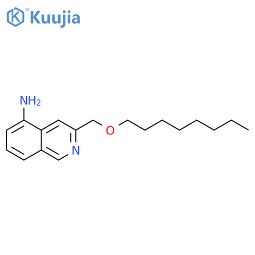 5-ISOQUINOLINAMINE, 3-[(OCTYLOXY)METHYL]- structure