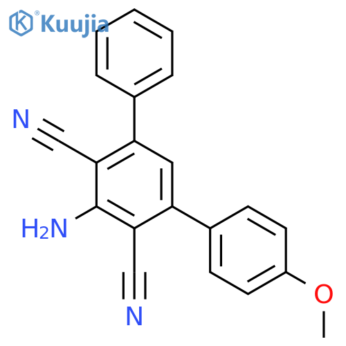 [1,1':3',1''-Terphenyl]-4',6'-dicarbonitrile, 5'-amino-4-methoxy- structure