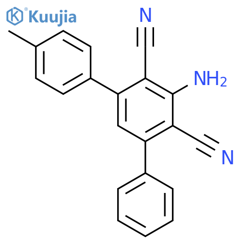 [1,1':3',1''-Terphenyl]-4',6'-dicarbonitrile, 5'-amino-4-methyl- structure