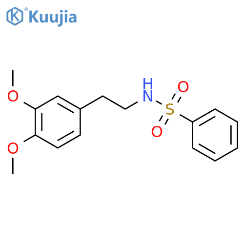 Benzenesulfonamide, N-[2-(3,4-dimethoxyphenyl)ethyl]- structure