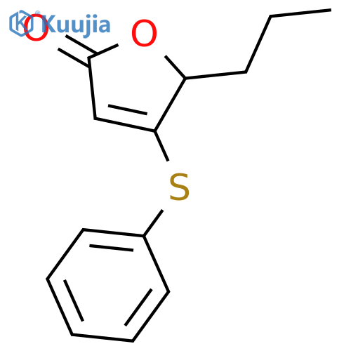 2(5H)-Furanone, 4-(phenylthio)-5-propyl- structure